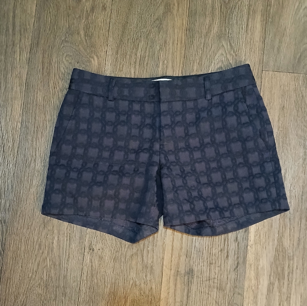 Banana Republic Classic Jacquard Navy Blue Shorts.